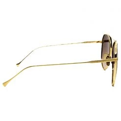 DIFF Eyewear The Great Fantastic Dash Sunglasses In Brushed Gold/Coffee