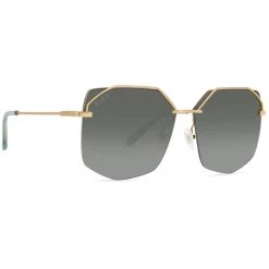 DIFF Eyewear New Bree Sunglasses In Gold/G15 Gradient