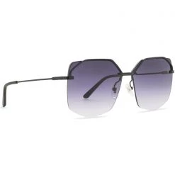 DIFF Eyewear Bree Sunglasses In Black/Grey Gradient