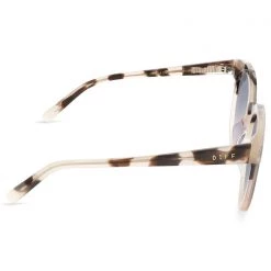 DIFF Eyewear New Gemma Sunglasses In Cream Tortoise/Sandstone Grey Gradient Flash