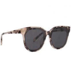 DIFF Eyewear Gia Sunglasses In Cream Tortoise/Grey Tea Room Cinema