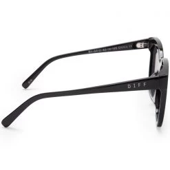 DIFF Eyewear New Gia Sunglasses In Black/Grey Mirror