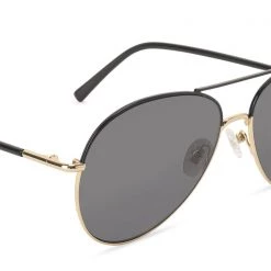 DIFF Eyewear Knox Sunglasses In Gold/Grey The Great Fantastic