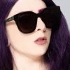 DIFF Eyewear The Great Fantastic Gia Sunglasses In Black/Gray