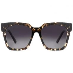 DIFF Eyewear Jessie Polarized Sunglasses In Espresso Tortoise/Gray Gradient The Great Fantastic