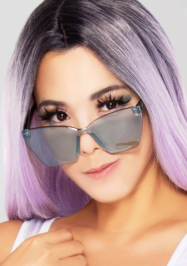 DIFF Eyewear Goldie Sunglasses In Black Turquoise Mirror New 3 DIFF Eyewear Goldie Sunglasses In Black Turquoise Mirror New