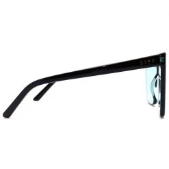DIFF Eyewear Goldie Sunglasses In Black Turquoise Mirror New 12 DIFF Eyewear Goldie Sunglasses In Black Turquoise Mirror New