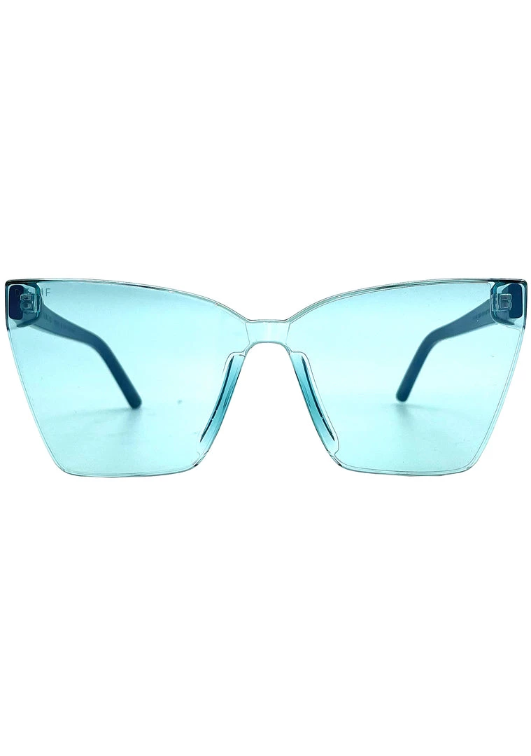 DIFF Eyewear Goldie Sunglasses In Black Turquoise Mirror New 5 DIFF Eyewear Goldie Sunglasses In Black Turquoise Mirror New