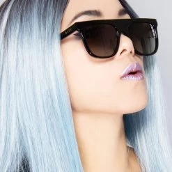 DIFF Eyewear The Great Fantastic Stevie Sunglasses In Black/Gray Gradient