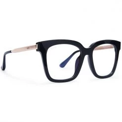 DIFF Eyewear The Great Fantastic X H.E.R. Bella Blue Light Glasses In Black/Gold