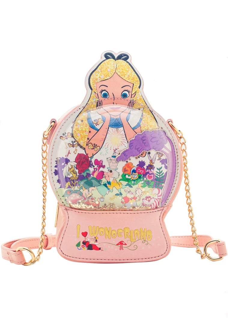 Danielle Nicole Mad World X Disney Alice In Wonderland Snow Globe Crossbody 4 Danielle Nicole Mad World X Disney Alice In Wonderland Snow Globe Crossbody