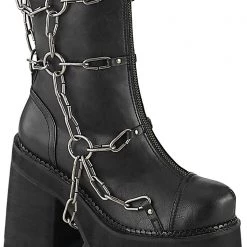 Demonia Pent Up Chained Platform Boots Shoes