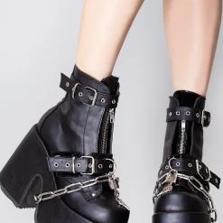 Demonia Shoes Agonys Embrace Platform Boots