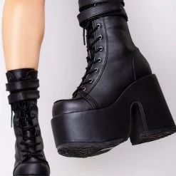 Demonia Shoes Night Dive Platform Boots