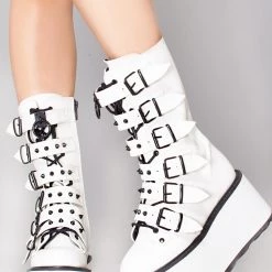 Demonia Mad World Sudden Death Platform Boots