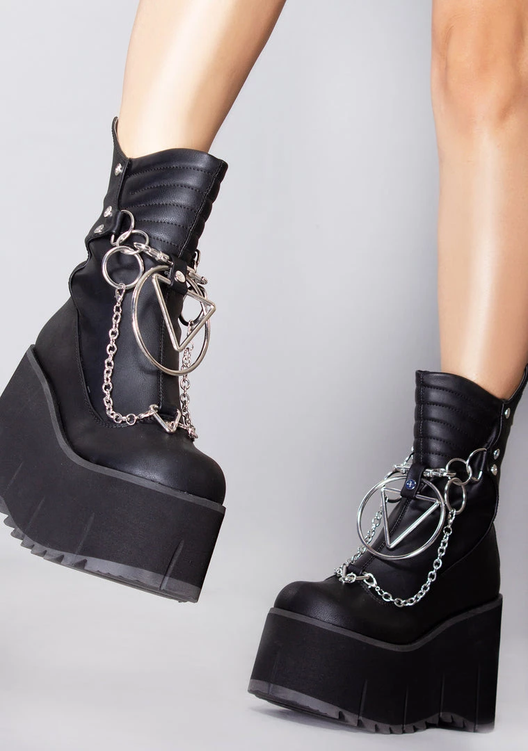 Demonia Oracle Platform Boots Shoes 3 Demonia Oracle Platform Boots Shoes