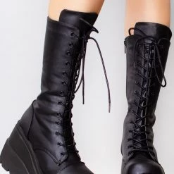 Demonia Shoes Dark Stalker Platform Boots