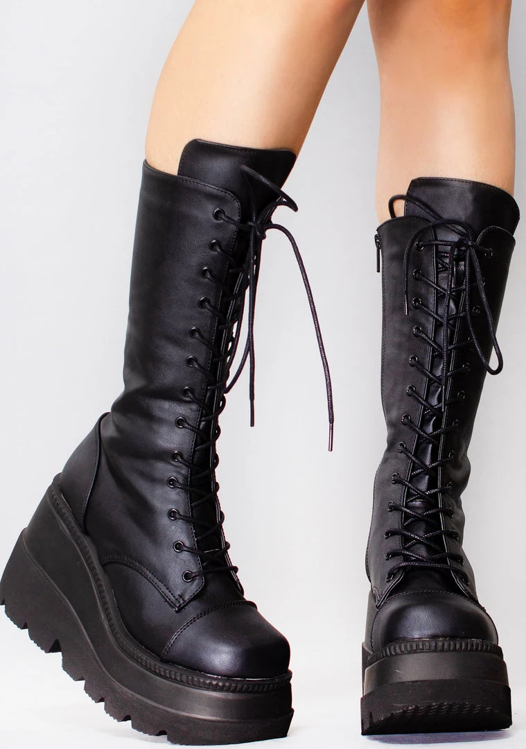 Demonia Shoes Dark Stalker Platform Boots 4 Demonia Shoes Dark Stalker Platform Boots