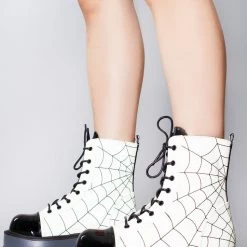 Demonia Web Weever Platform Boots