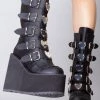 Demonia Black Heart Platform Boots Shoes 1 Demonia Black Heart Platform Boots Shoes