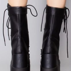 Demonia Shoes Dead Space Holographic Platform Boots 10 Demonia Shoes Dead Space Holographic Platform Boots