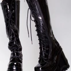 Demonia Dark Wave Platform Boots