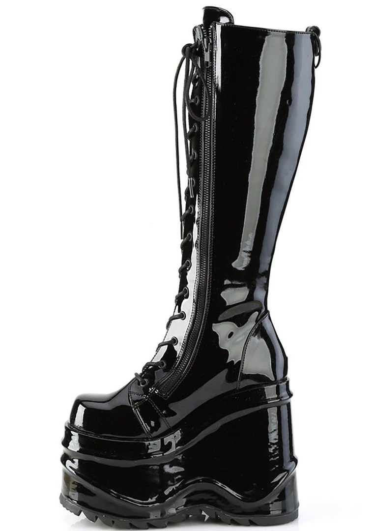 Demonia Dark Wave Platform Boots 8 Demonia Dark Wave Platform Boots