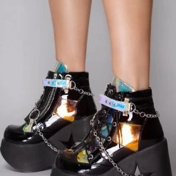 LA Style Rush Shop 52 Demonia Black Magic Platform Boots