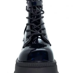 Demonia Shaker Hologram Platform Boots In Black Shoes 14 Demonia Shaker Hologram Platform Boots In Black Shoes