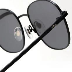 Dime Optics Avalon Sunglasses In Matte Black/Grey Mirror New