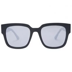Dime Optics The Great Fantastic Brea Sunglasses In Black/Grey Mirror