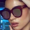 Dime Optics Rumors Sunglasses In Taupe Crystal/Beige Mirror 2 Dime Optics Rumors Sunglasses In Taupe Crystal/Beige Mirror