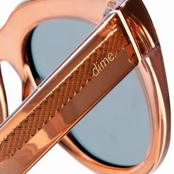 Dime Optics Rumors Sunglasses In Taupe Crystal/Beige Mirror