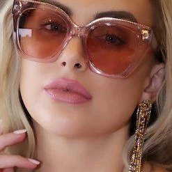 Dime Optics X Lala Kent Ocean Sunglasses In Cotton Candy Pink/Pink New