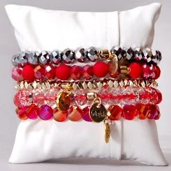 Erimish Crushed Peppermint Bracelet Stack