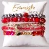 Erimish Crushed Peppermint Bracelet Stack