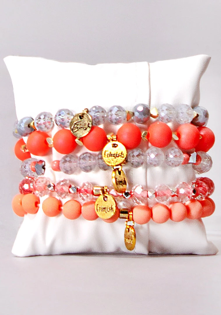Erimish Orange Pop Bracelet Stack World Tour 4 Erimish Orange Pop Bracelet Stack World Tour