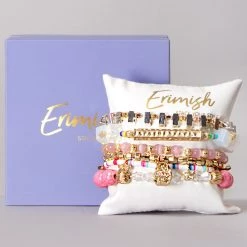 Erimish Pink Cashmere Bracelet Stack Mad World