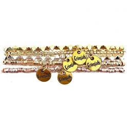 Erimish Accessories 90's Chix Butterfly Wings Stacked Bracelet