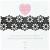 Fraiser Sterling Lacey Daisy Choker In Black 1 Fraiser Sterling Lacey Daisy Choker In Black