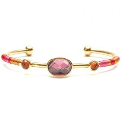 Accessories HIPANEMA Valmy Bangle In Gold/Pink