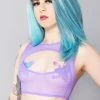 J Valentine Mad World Purple Haze Keyhole Mesh Top 1 J Valentine Mad World Purple Haze Keyhole Mesh Top