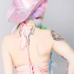 J Valentine Love Story Sequin Net Wrap Top New