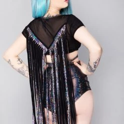 J Valentine World Tour Shattered Secrets Karma Fringe Wrap Top