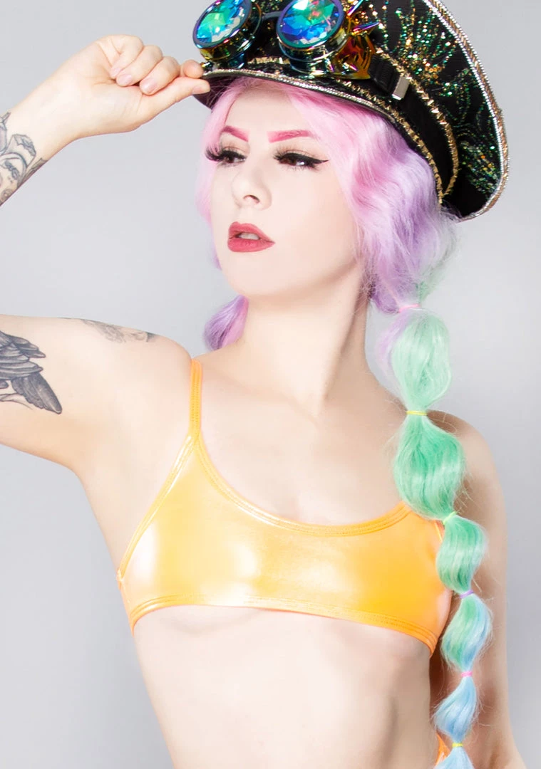 J Valentine Creamsicle Pop Micro Tank Top New 3 J Valentine Creamsicle Pop Micro Tank Top New