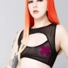 J Valentine World Tour Wicked Dreams Mesh Keyhole Top In Black 1 J Valentine World Tour Wicked Dreams Mesh Keyhole Top In Black