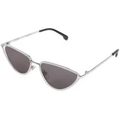 KOMONO Gigi Sunglasses In Silver/Smoke