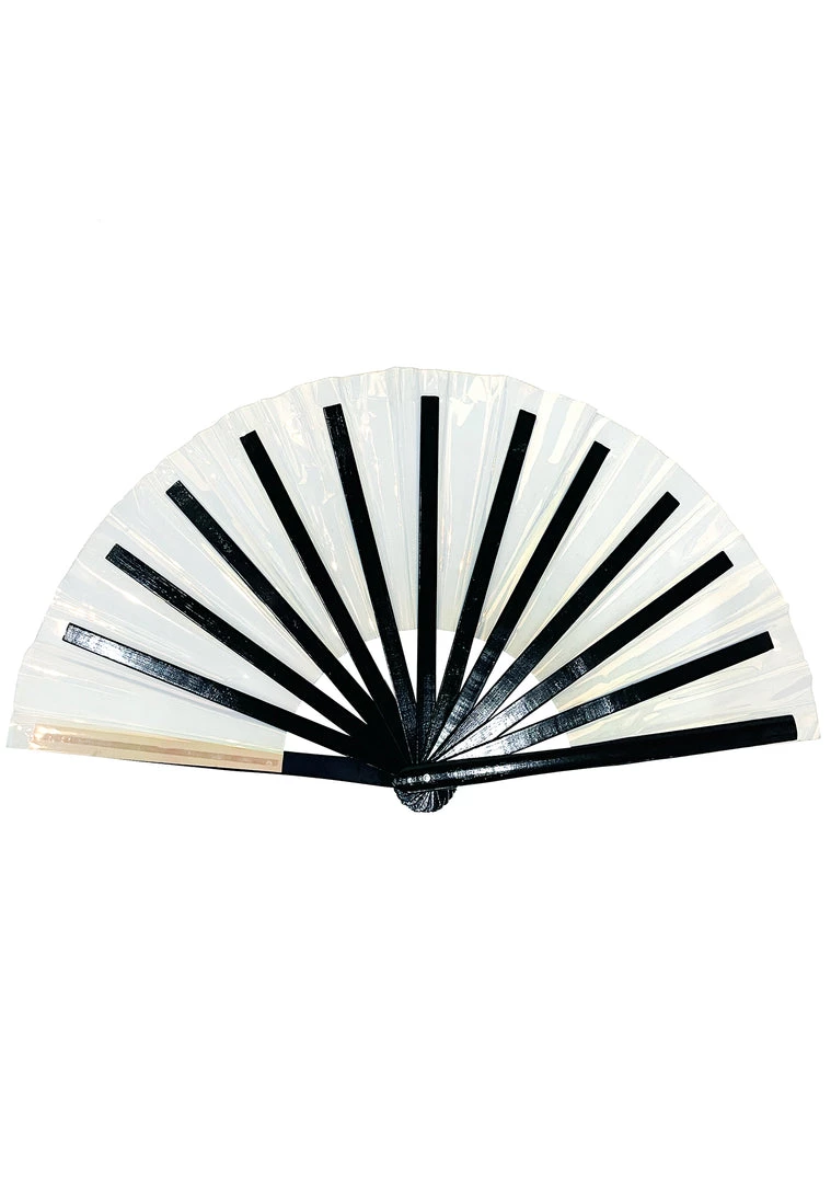 LASR Electric Storm Iridescent Fluid Rave Fan New 5 LASR Electric Storm Iridescent Fluid Rave Fan New