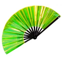 LASR Mad World Acid Drip Iridescent Fluid Rave Fan