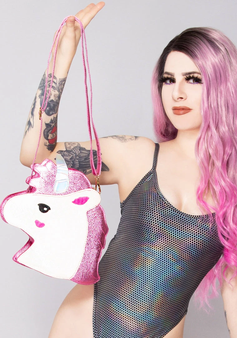 LASR My Little Unicorn Crossbody Bag In Pink 3 LASR My Little Unicorn Crossbody Bag In Pink